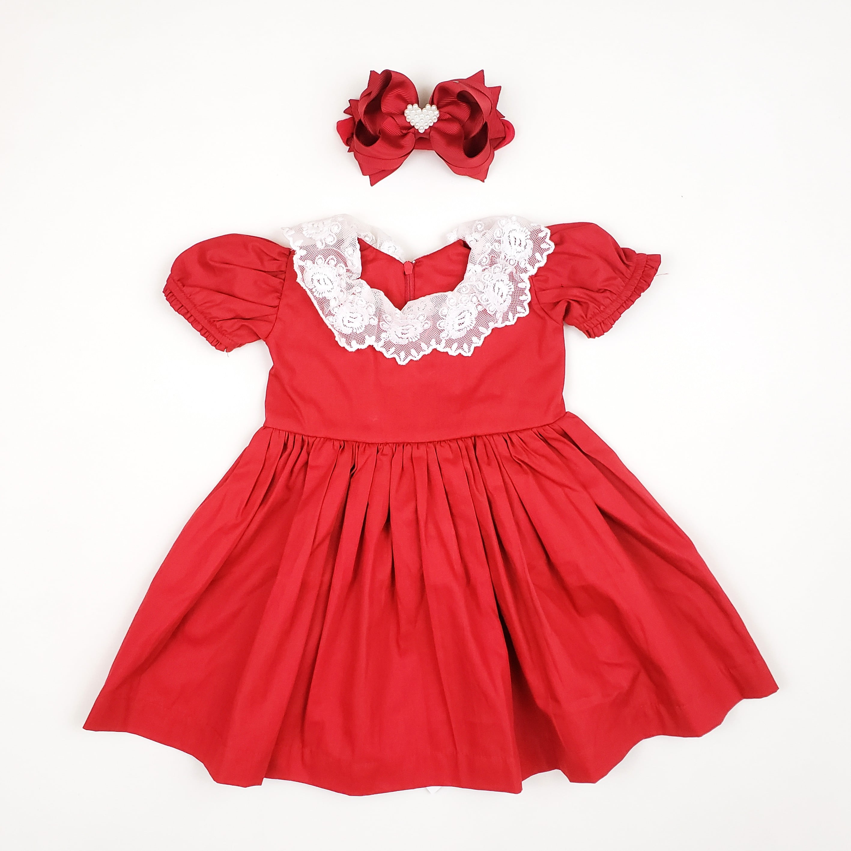 vestido vermelho natal bebe