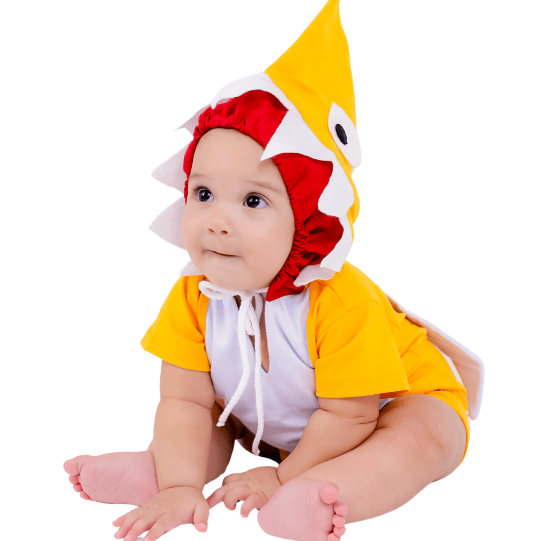 Fantasia Infantil Baby Shark Amarelo