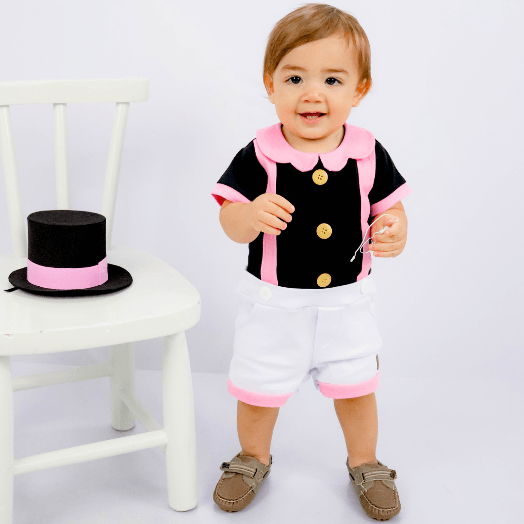 Fantasia Infantil Menino da Cartola para Bebê