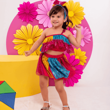 Fantasia Frevo Infantil Baby Carnaval Confortável 4 Meses a 6 Anos