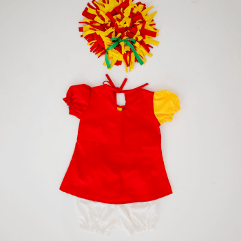 Fantasia Emília Infantil Menina – Boneca de Pano com Peruca