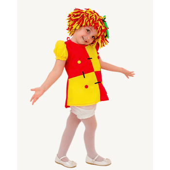 Fantasia Emília Infantil Menina – Boneca de Pano com Peruca