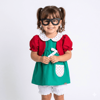 Fantasia Infantil Inspirada na Chiquinha – Fantasia Carnaval Baby e Infantil