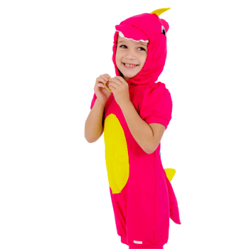 Fantasia Infantil Dinossauro Rosa Pink Menina