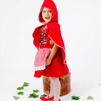 Fantasia Infantil Chapeuzinho Vermelho com Capa