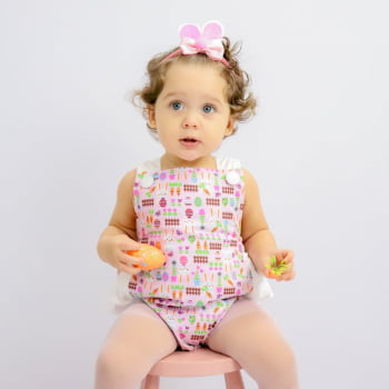 Zanjkr Roupas Kawaii para recém-nascidos, vestido de páscoa de