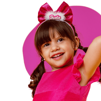 Vestido Infantil Pink com Tiara | Vestido Rosa para Festa e Aniversário | Sacola do Bebê