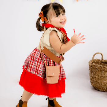 Vestido Junino Cangaceira Maria Bonita Infantil