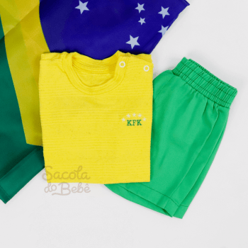 Conjunto Infantil Masculino Copa Brasil