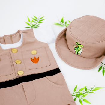 Fantasia Caçador Dinossauro Safari Infantil Luxo
