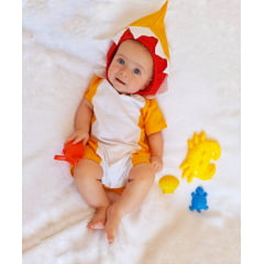 Fantasia Infantil Baby Shark Amarelo 