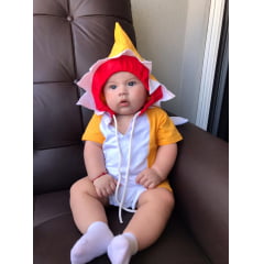 Fantasia Infantil Baby Shark Amarelo 