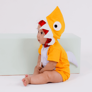 Fantasia Infantil Baby Shark Amarelo