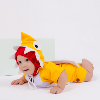 Fantasia Infantil Baby Shark Amarelo