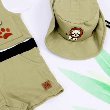 Fantasia Infantil Safari Menino Com Chapéu