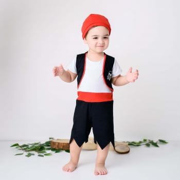 Fantasia de Pirata Infantil Halloween Masculino