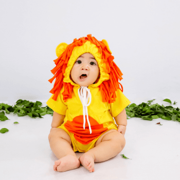 Fantasia Rei Leão Safari Leãozinho Bebê Menino