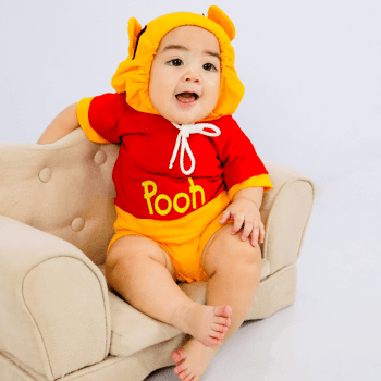 Fantasia Ursinho Pooh Bebê Menino