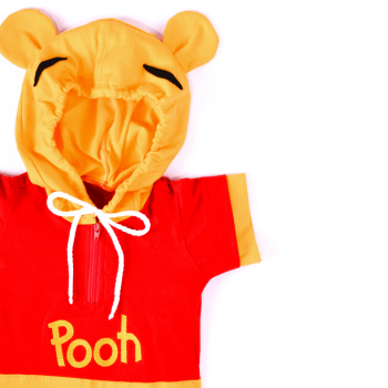 Fantasia Ursinho Clássico Bebê em Algodão | Confortável e Ideal para Fotos | P ao 3 Anos