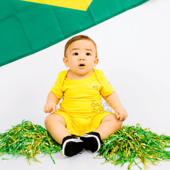 Roupa Copa Brasil Masculina Bebê